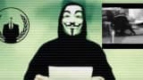 An image from the video posted on YouTube, purported to be from Anonymous.