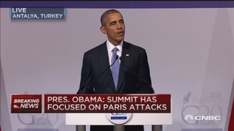 President Obama: Much of G20 focus on Paris attacks