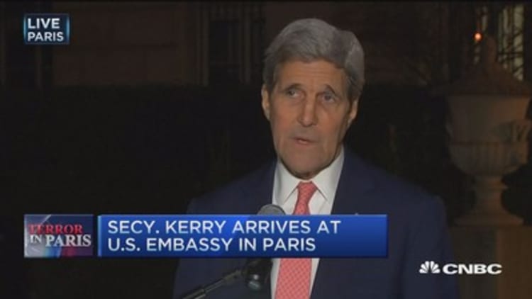 Kerry: 'Tonight we are all Parisians'