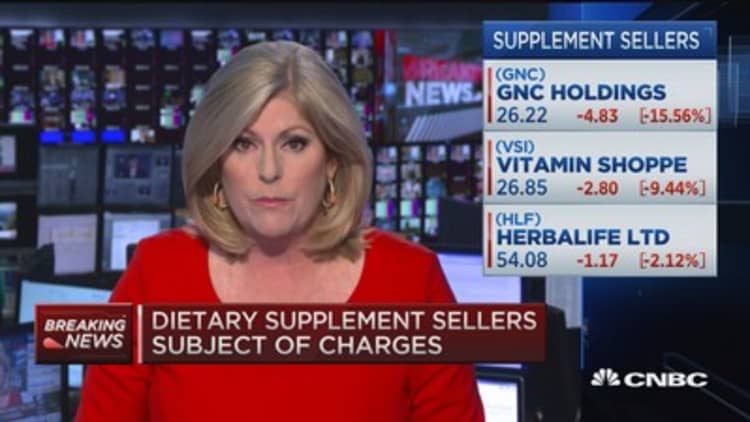 Criminal, civil charges against dietary supplement sellers
