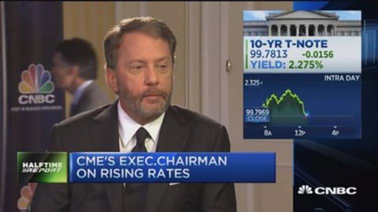 CME Chairman: Fed's become politicized, should move in Dec.