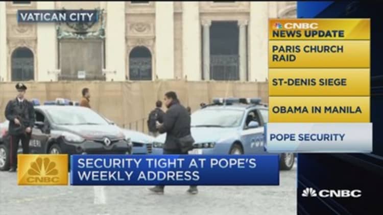 CNBC update: Pope security
