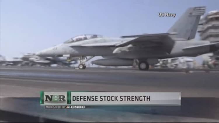 Defense stocks soar 