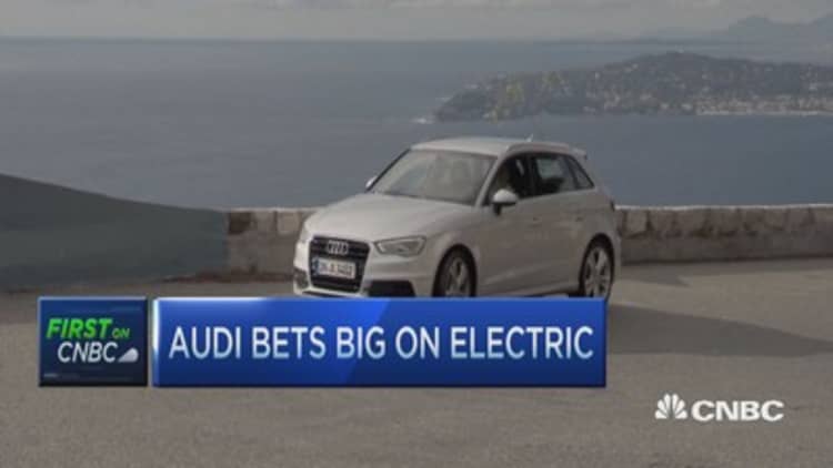 Audi says in 10 years, 25% sales from electric/hybrid