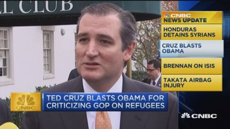 CNBC update: Cruz blasts Pres. Obama on Syria