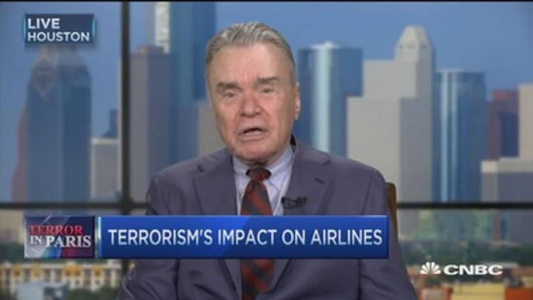 Airline impact after Paris attacks