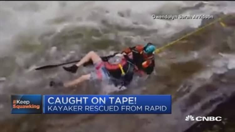 Daring water rescue caught on tape