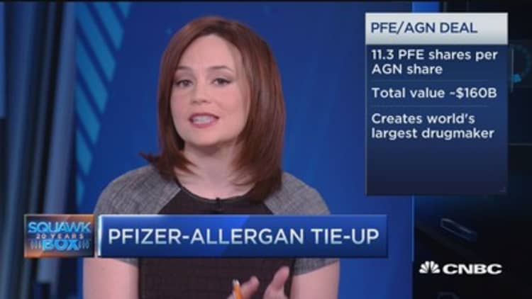 Pfizer and Allergan agree to tie-up