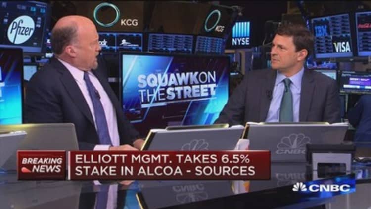 Elliott Mgnt. takes 6.5% stake in Alcoa: Source