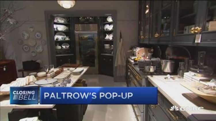 Gwyneth Paltrow's pop-up shop in NYC