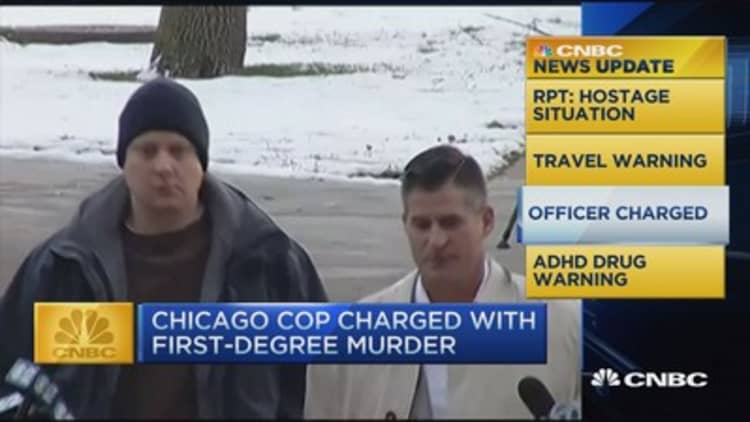CNBC update: Chicago cop charged with first degree murder