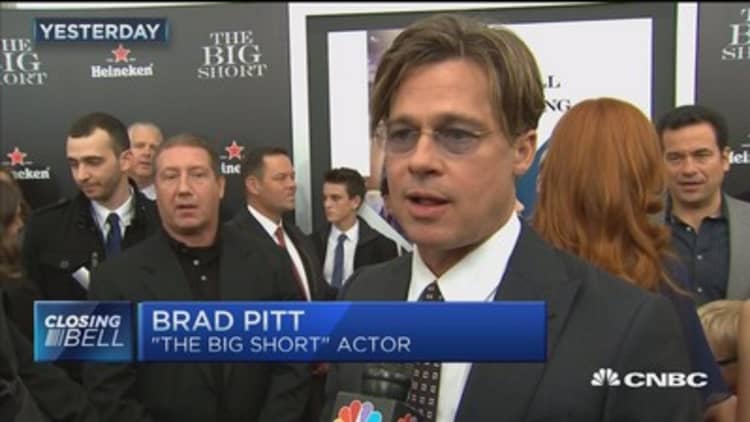 Brad Pitt: 'Greed is good' mentality needs to be looked at