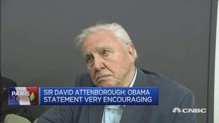 Obama speech 'enormously heartening': David Attenborough