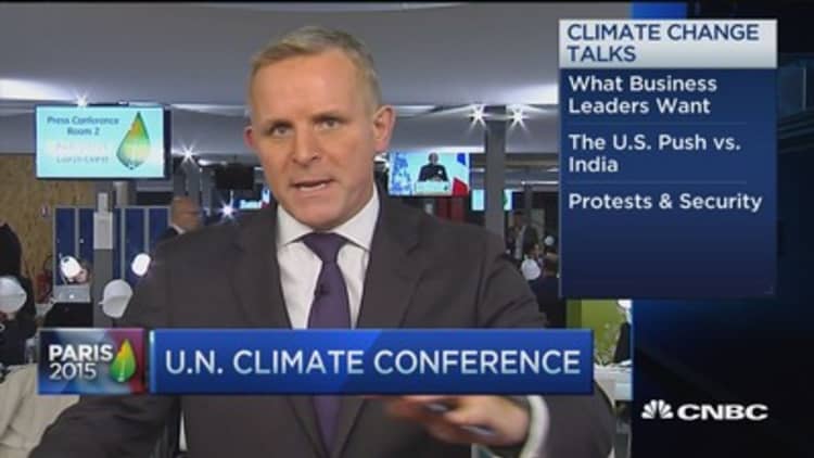 Business leaders shine at Paris climate talks