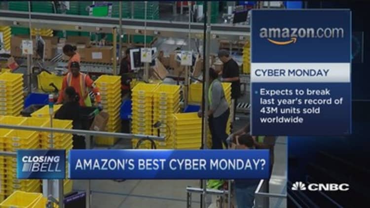 Busy Cyber Monday for Amazon 