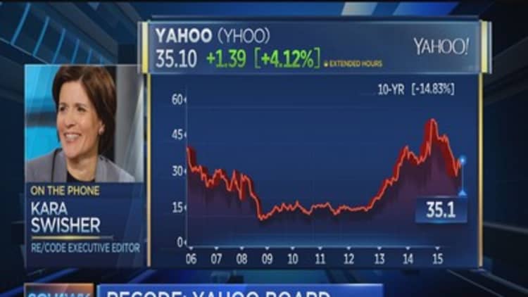 Yahoo board backs CEO Mayer: Re/code