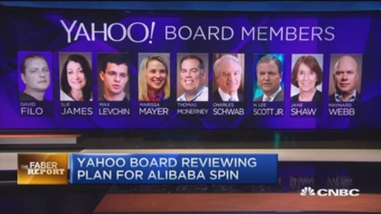 Where Yahoo's board sits on its spin plans
