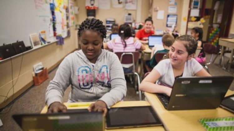 Google's Chromebooks make up half of US classroom devices