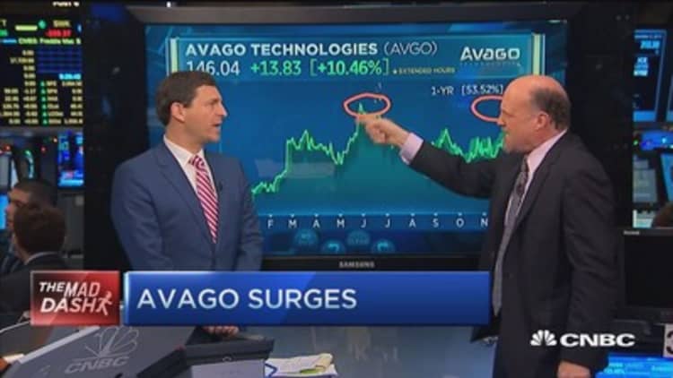 Cramer's Mad Dash: AVGO surges
