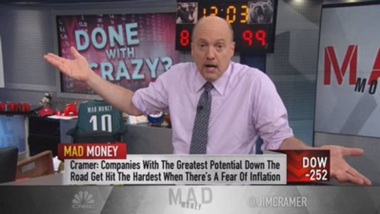Cramer: It's too crazy to buy stocks now 