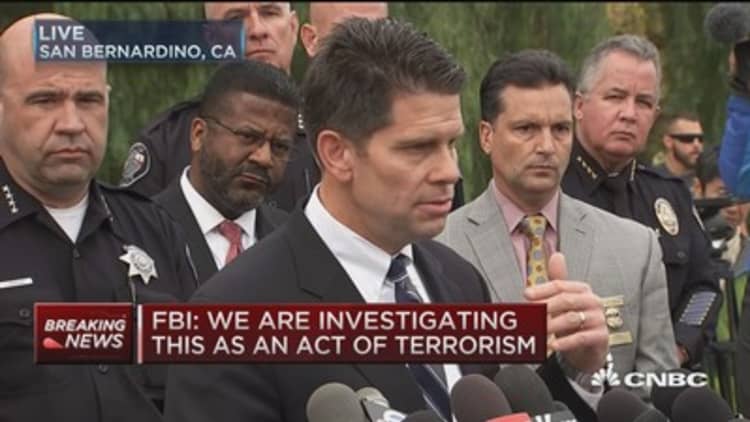 FBI: Investigating San Bernardino shooting as act of terror