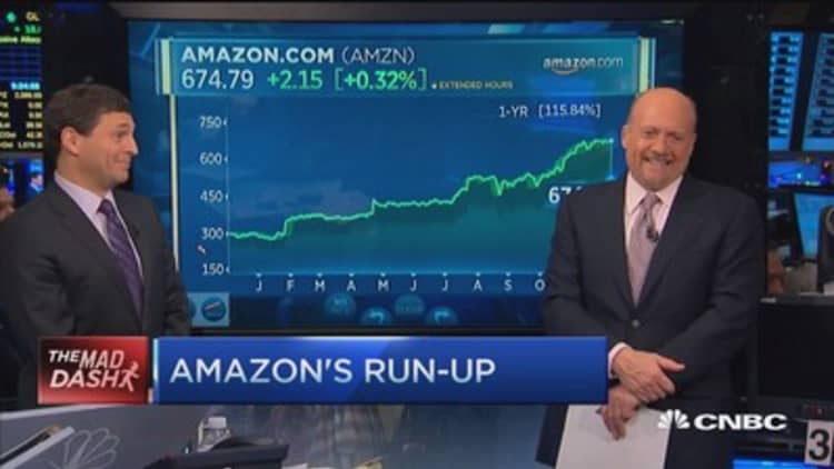 Cramer's Mad Dash: Amazon's run-up