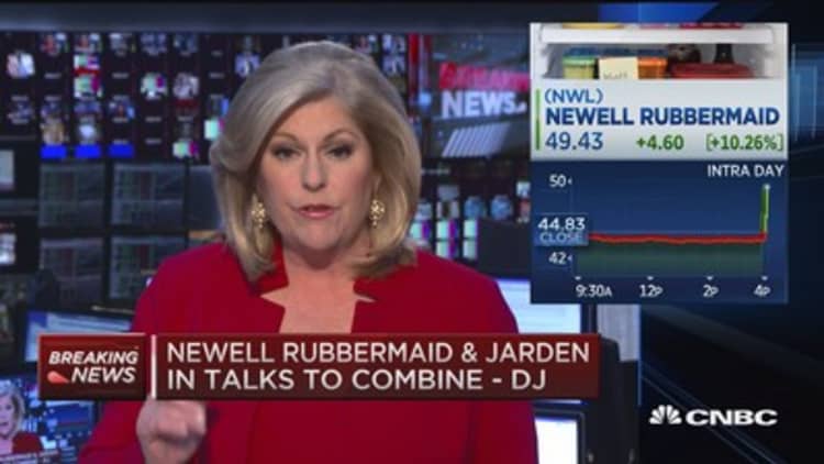 Newell Rubbermaid & Jarden in talks to combine: DJ 