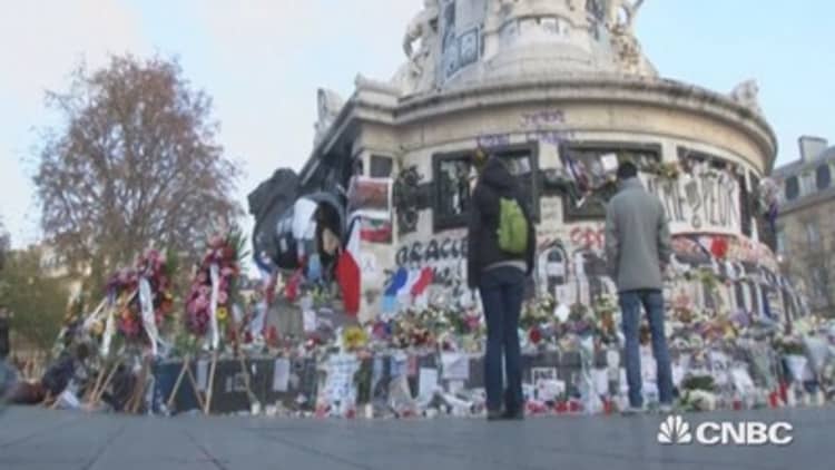 Tourist numbers decline after Paris attacks