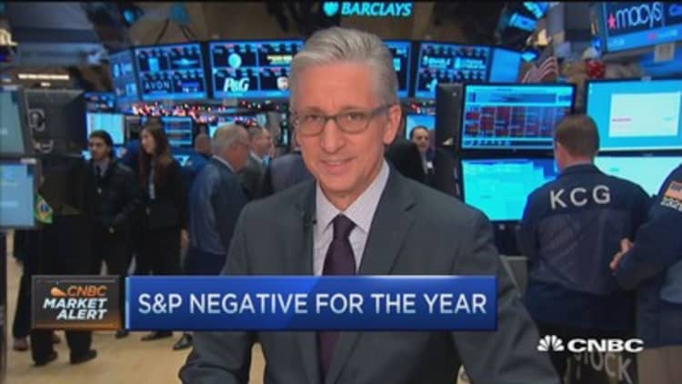 Pisani: All 30 Dow stocks open in the red