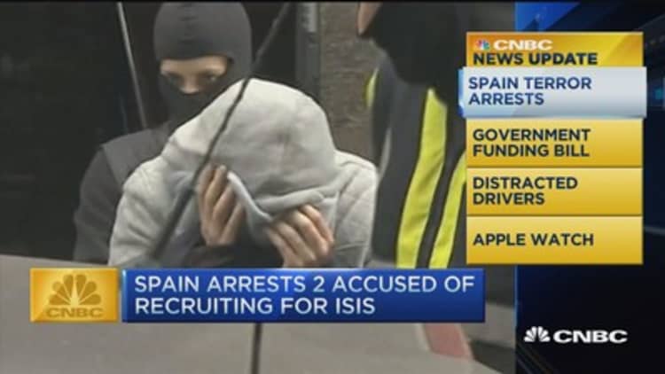 CNBC update: Two ISIS recruiters arrested in Spain