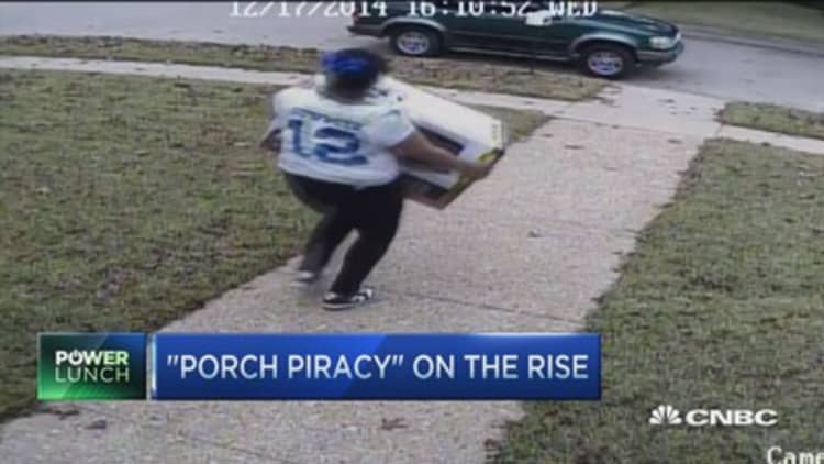 'Porch piracy' on the rise