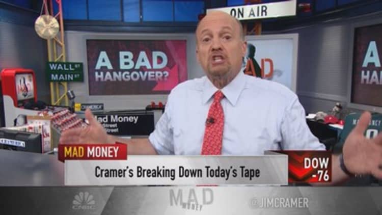 Cramer: Damage of a rate hike is happening now