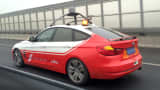 Baidu's self-driving car during a test in December 2015.