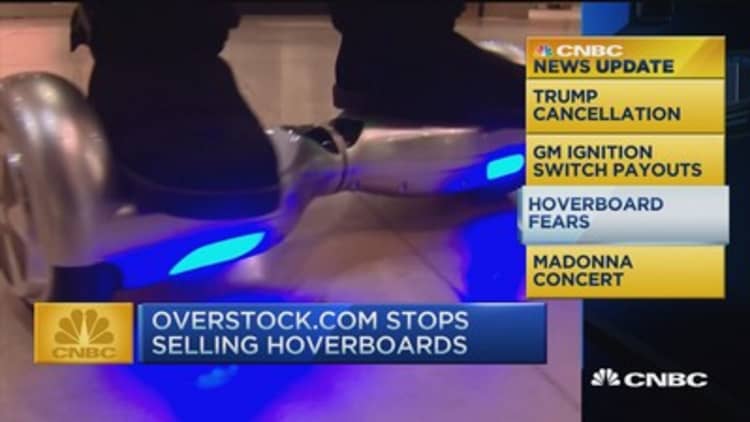 CNBC update: Hoverboard fears