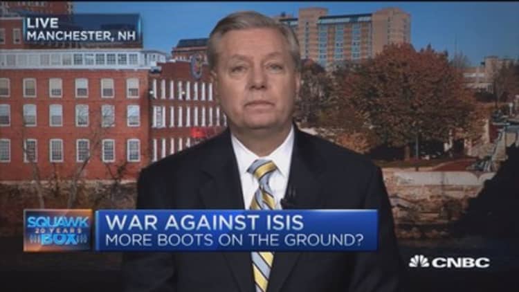 Sen: Graham: US needs more troops on the ground in Middle East