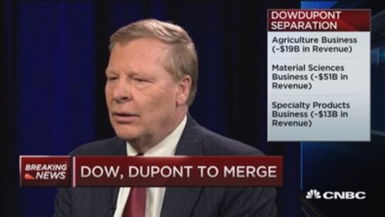 DuPont CEO: Board has been looking at merger