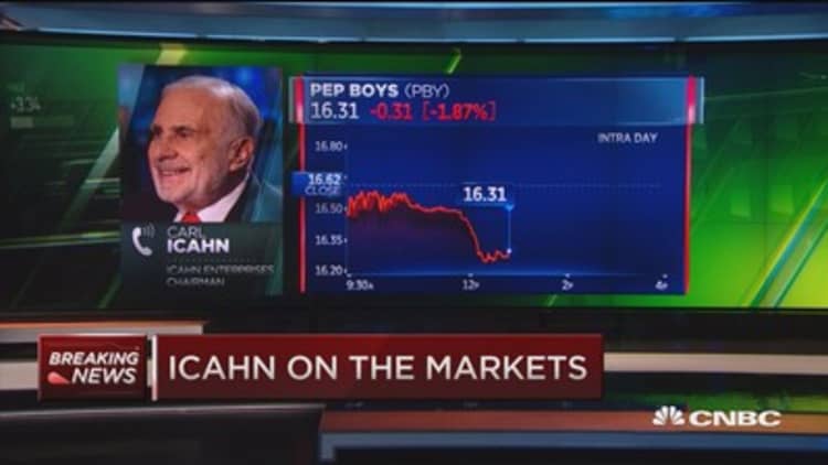 Carl Icahn: Not buying to trade, buying for activism