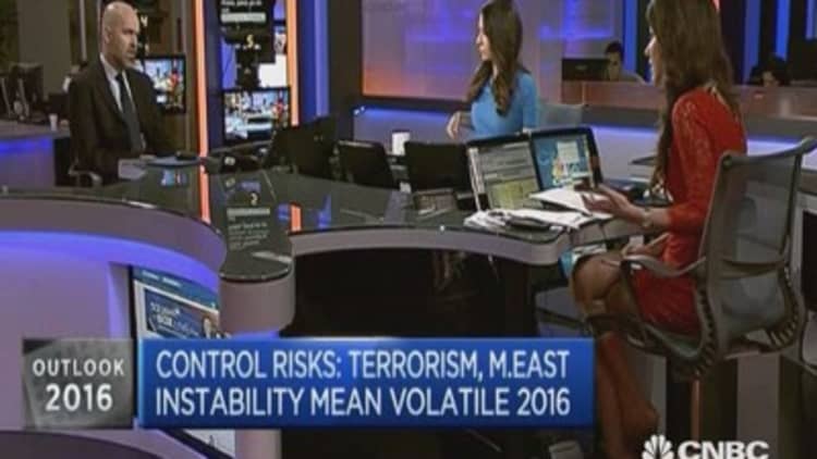 Security and political risks to rise in 2016