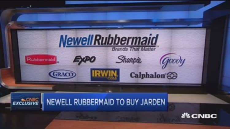 Jarden's Franklin: More & quicker value with Newell Rubbermaid