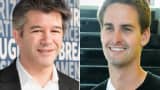 Uber's Travis Kalanick and Snapchat's Evan Spiegel