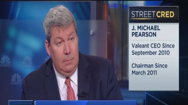 Valeant CEO: Unaware of Philidor allegations