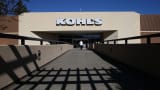A customer enters a Kohl's store in San Rafael, California.