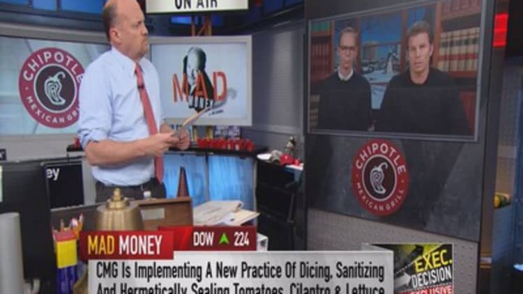 Chipotle co-CEOs to Cramer: Making sure we're safest place to eat 