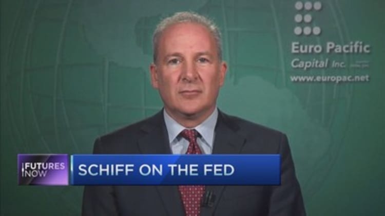 Peter Schiff: We're almost in a recession