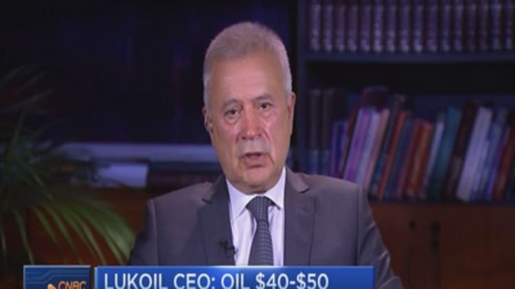 Lukoil CEO: Oil $40-$50 per barrel by mid 2016 