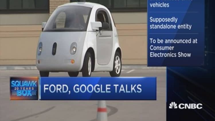 Ford, Google talk self-driving cars: Report