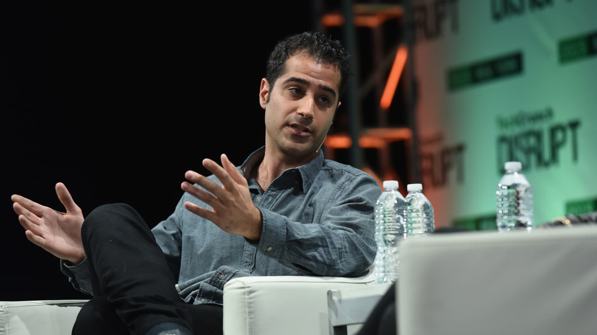 Co-founder and CEO of Periscope, Kayvon Beykpour, speaks onstage during TechCrunch Disrupt NY 2015.