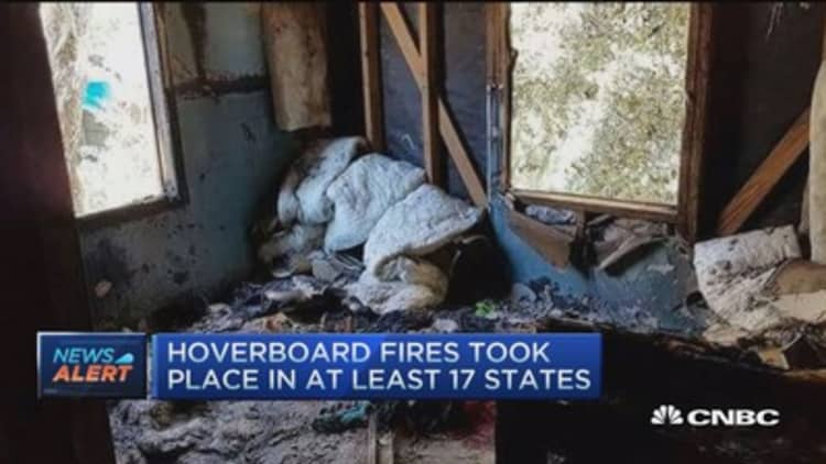Consumer agency investigating 22 reports of hoverboard fires 