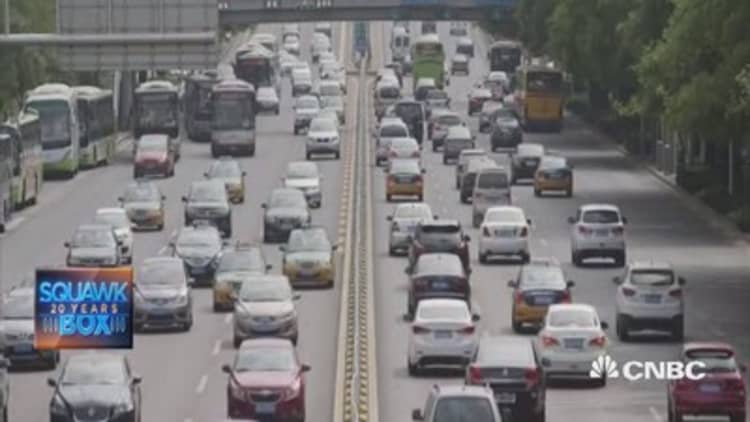 China's auto growth hits roadblock