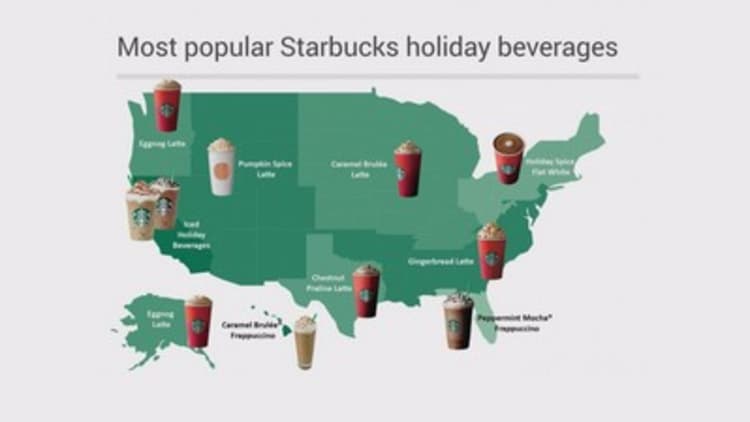 Starbucks released a report highlighting beverage favorites across the nation
